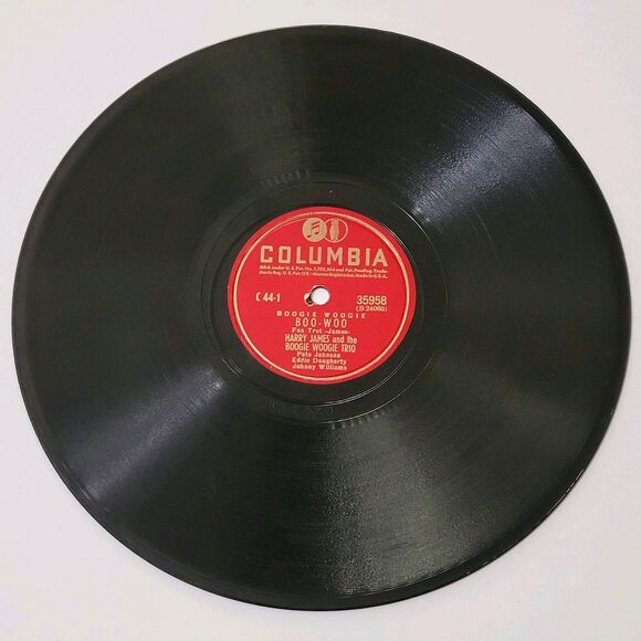 Harry James Boogie Woogie Trio Boo-Woo / Woo-Woo 78 RPM Columbia V+ to E- Jazz - Picture 2 of 4